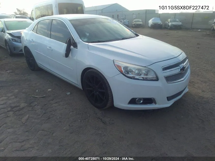 2013 Chevrolet Malibu 3Lt VIN: 1G11G5SX8DF227472 Lot: 40725071