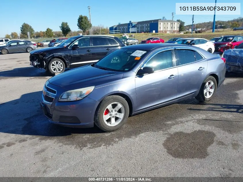 2013 Chevrolet Malibu 1Ls VIN: 1G11B5SA9DF343709 Lot: 40731286