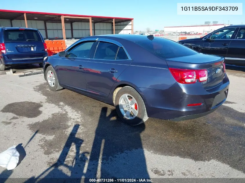 2013 Chevrolet Malibu 1Ls VIN: 1G11B5SA9DF343709 Lot: 40731286