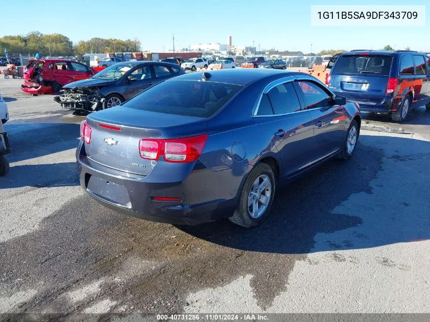 2013 Chevrolet Malibu 1Ls VIN: 1G11B5SA9DF343709 Lot: 40731286