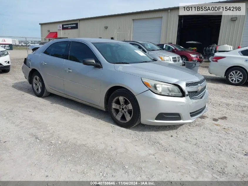 2013 Chevrolet Malibu 1Ls VIN: 1G11B5SA0DF154298 Lot: 40758646