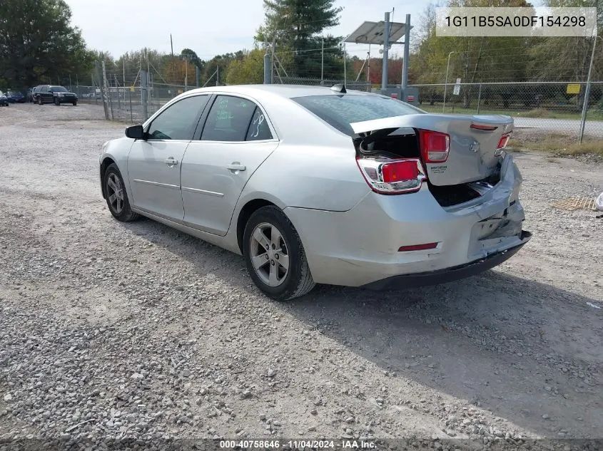 2013 Chevrolet Malibu 1Ls VIN: 1G11B5SA0DF154298 Lot: 40758646