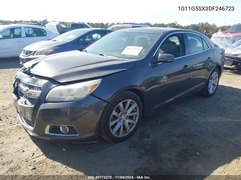 2013 Chevrolet Malibu 3Lt VIN: 1G11G5SX3DF246723 Lot: 40773278