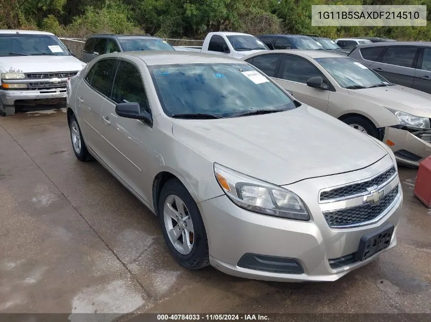 2013 Chevrolet Malibu 1Ls VIN: 1G11B5SAXDF214510 Lot: 40784033