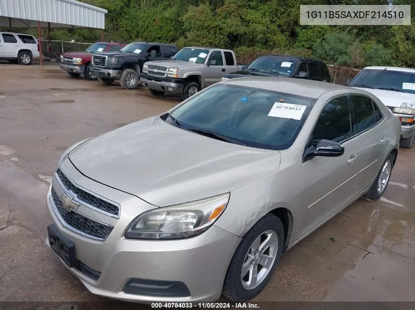 2013 Chevrolet Malibu 1Ls VIN: 1G11B5SAXDF214510 Lot: 40784033