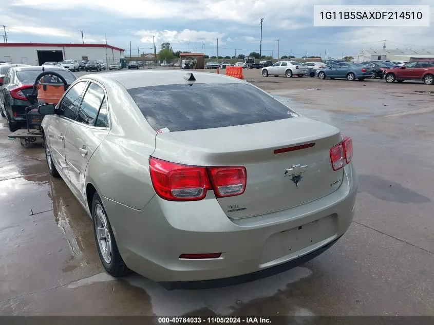 2013 Chevrolet Malibu 1Ls VIN: 1G11B5SAXDF214510 Lot: 40784033