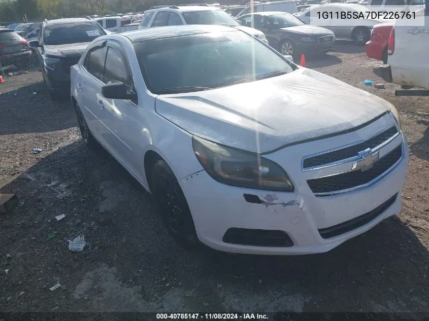 2013 Chevrolet Malibu 1Ls VIN: 1G11B5SA7DF226761 Lot: 40785147