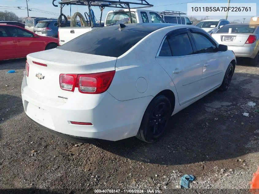 2013 Chevrolet Malibu 1Ls VIN: 1G11B5SA7DF226761 Lot: 40785147