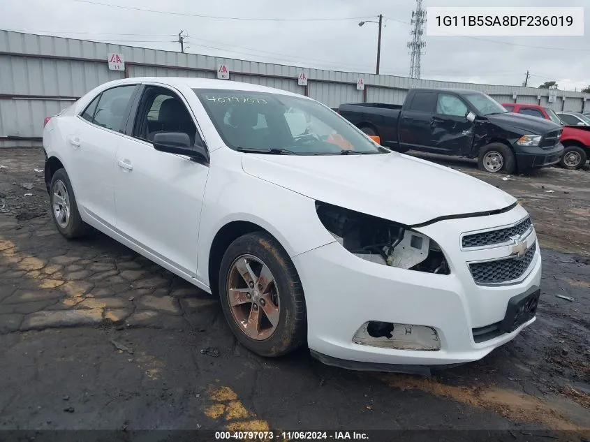 2013 Chevrolet Malibu 1Ls VIN: 1G11B5SA8DF236019 Lot: 40797073