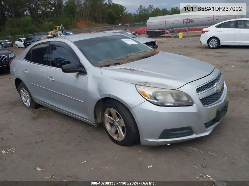 2013 Chevrolet Malibu 1Ls VIN: 1G11B5SA1DF237092 Lot: 40798333