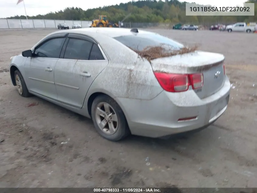 2013 Chevrolet Malibu 1Ls VIN: 1G11B5SA1DF237092 Lot: 40798333