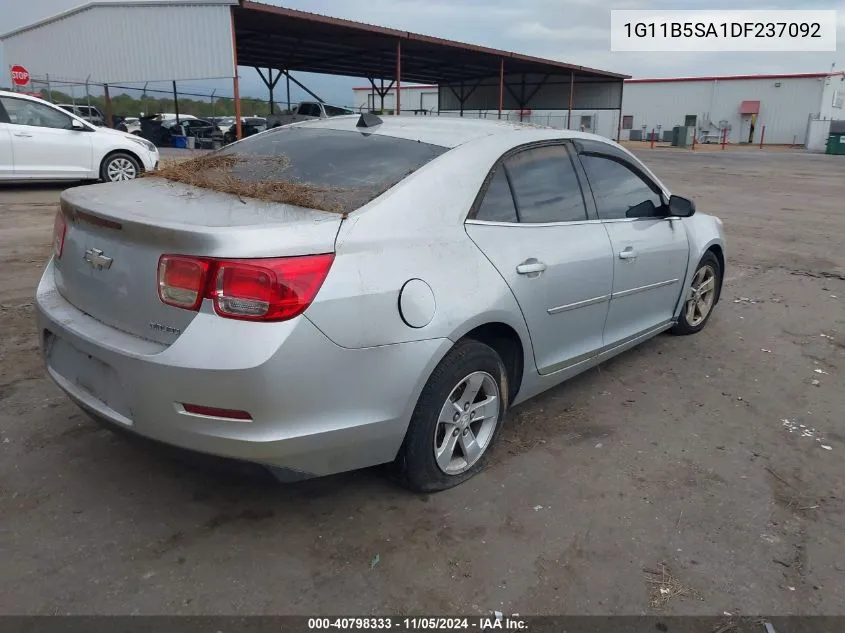 2013 Chevrolet Malibu 1Ls VIN: 1G11B5SA1DF237092 Lot: 40798333