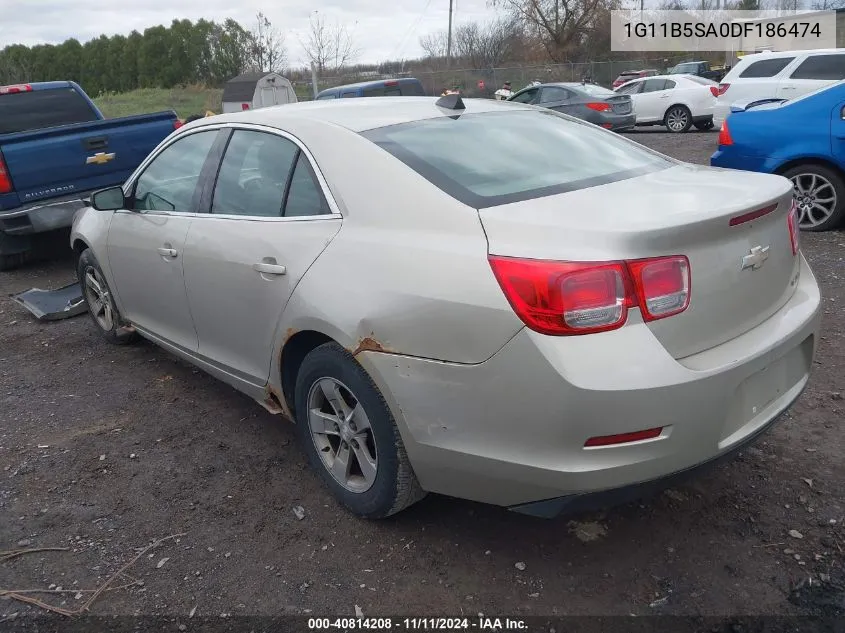 2013 Chevrolet Malibu 1Ls VIN: 1G11B5SA0DF186474 Lot: 40814208