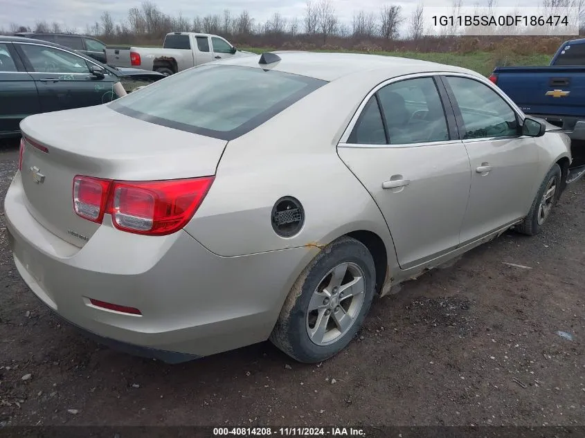 2013 Chevrolet Malibu 1Ls VIN: 1G11B5SA0DF186474 Lot: 40814208