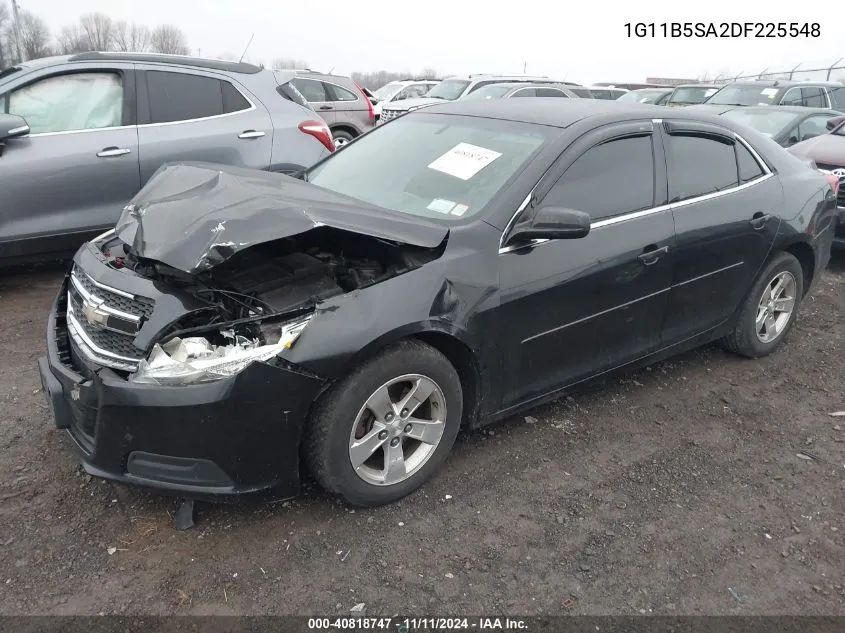 2013 Chevrolet Malibu 1Ls VIN: 1G11B5SA2DF225548 Lot: 40818747