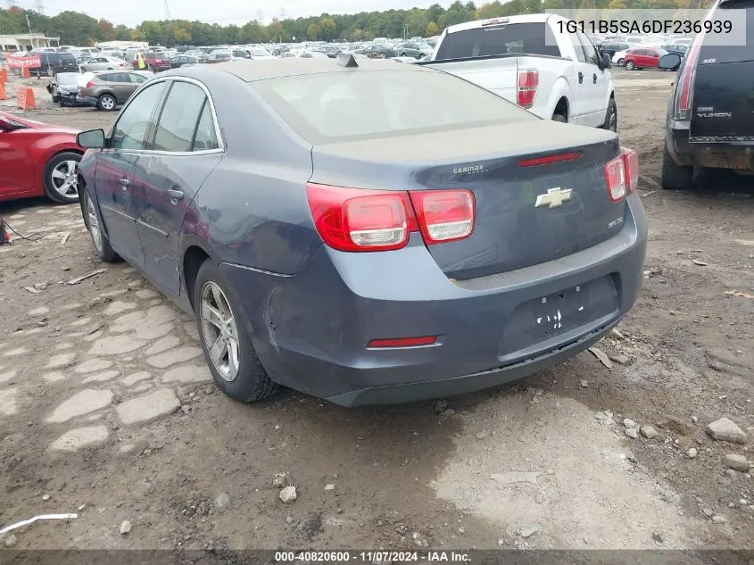 2013 Chevrolet Malibu 1Ls VIN: 1G11B5SA6DF236939 Lot: 40820600