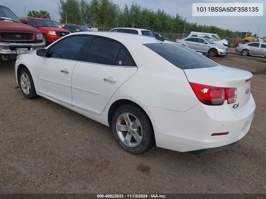 1G11B5SA6DF358135 2013 Chevrolet Malibu 1Ls