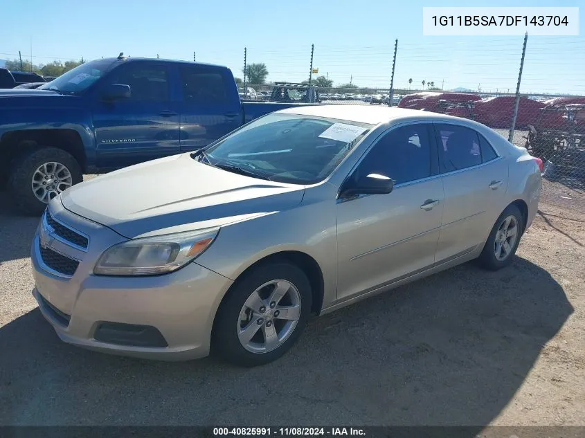 2013 Chevrolet Malibu 1Ls VIN: 1G11B5SA7DF143704 Lot: 40825991