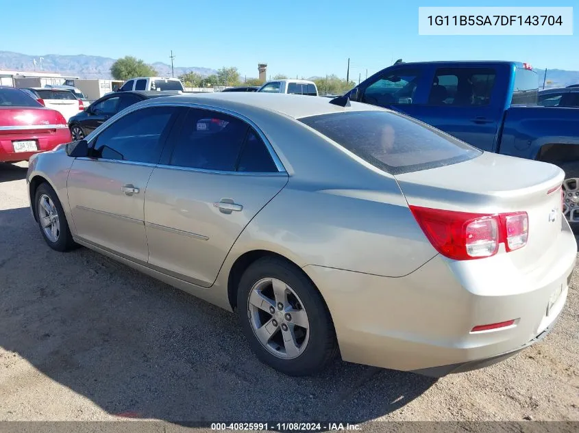 2013 Chevrolet Malibu 1Ls VIN: 1G11B5SA7DF143704 Lot: 40825991