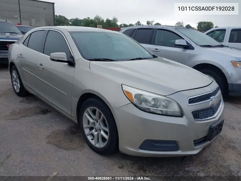 2013 Chevrolet Malibu 1Lt VIN: 1G11C5SA0DF192028 Lot: 40826081