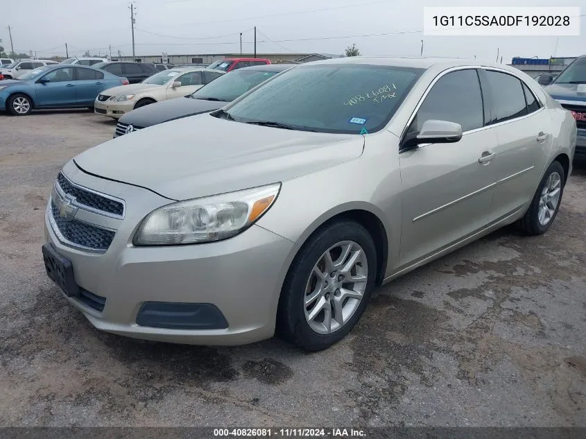 2013 Chevrolet Malibu 1Lt VIN: 1G11C5SA0DF192028 Lot: 40826081