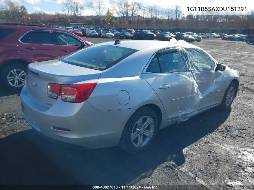 2013 Chevrolet Malibu 1Ls VIN: 1G11B5SAXDU151291 Lot: 40827013