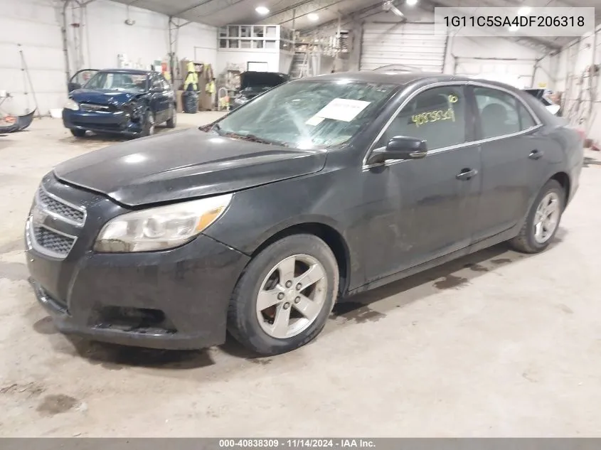 2013 Chevrolet Malibu 1Lt VIN: 1G11C5SA4DF206318 Lot: 40838309