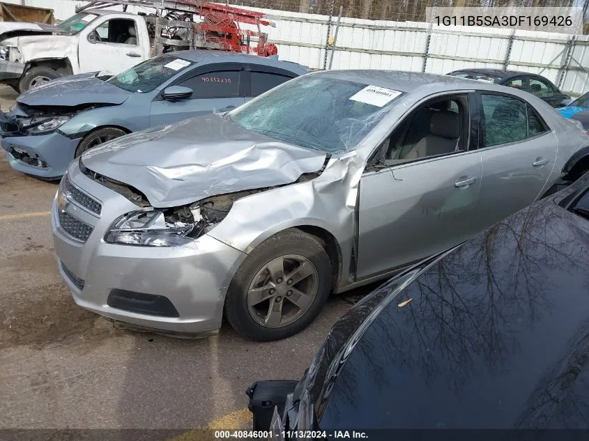 2013 Chevrolet Malibu 1Ls VIN: 1G11B5SA3DF169426 Lot: 40846001