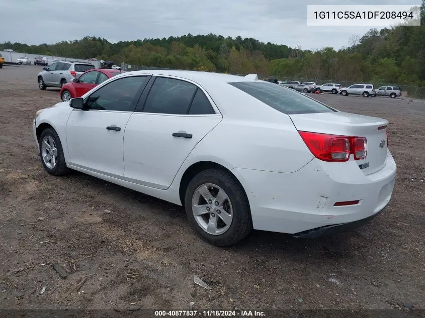 2013 Chevrolet Malibu 1Lt VIN: 1G11C5SA1DF208494 Lot: 40877837