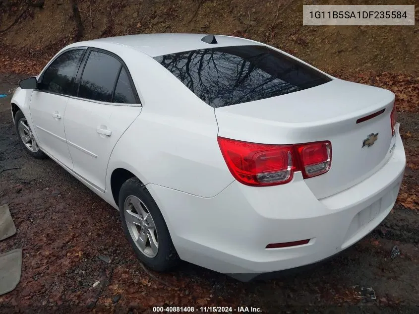 2013 Chevrolet Malibu 1Ls VIN: 1G11B5SA1DF235584 Lot: 40881408