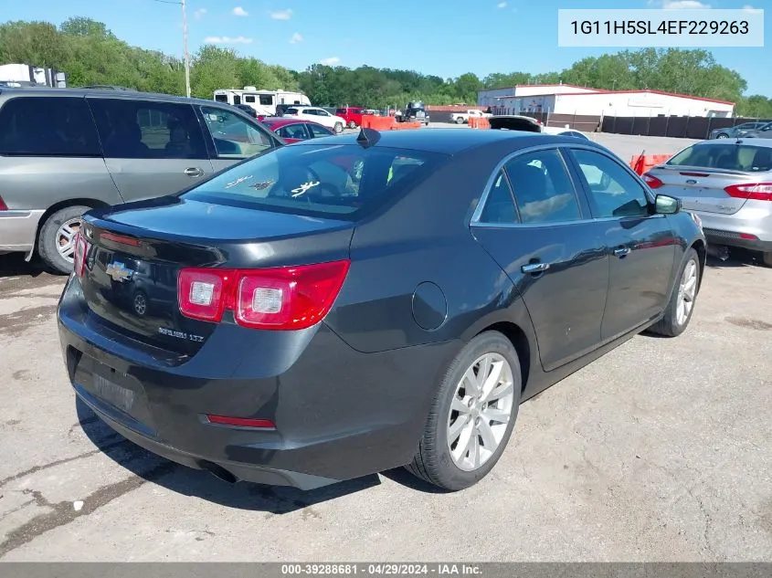 2014 Chevrolet Malibu 1Lz VIN: 1G11H5SL4EF229263 Lot: 39288681