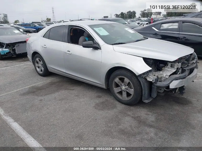 2014 Chevrolet Malibu 1Ls VIN: 1G11B5SL3EF120228 Lot: 39291589