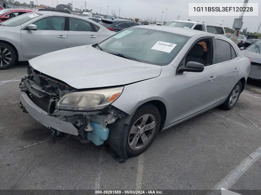 2014 Chevrolet Malibu 1Ls VIN: 1G11B5SL3EF120228 Lot: 39291589