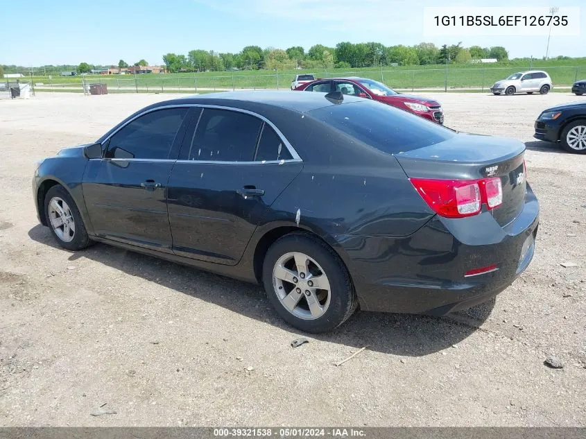 1G11B5SL6EF126735 2014 Chevrolet Malibu 1Ls