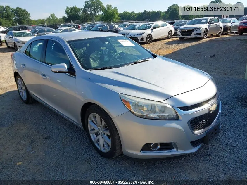 2014 Chevrolet Malibu 2Lt VIN: 1G11E5SL3EF230171 Lot: 39460657