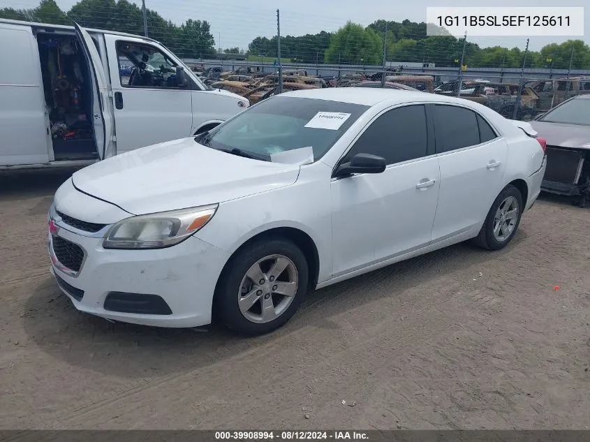 2014 Chevrolet Malibu 1Ls VIN: 1G11B5SL5EF125611 Lot: 39908994