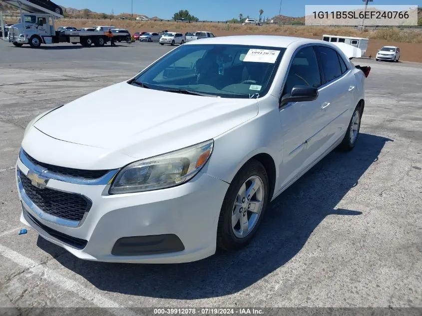 2014 Chevrolet Malibu 1Ls VIN: 1G11B5SL6EF240766 Lot: 39912078