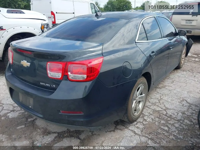 2014 Chevrolet Malibu 1Ls VIN: 1G11B5SL3EF252955 Lot: 39925709