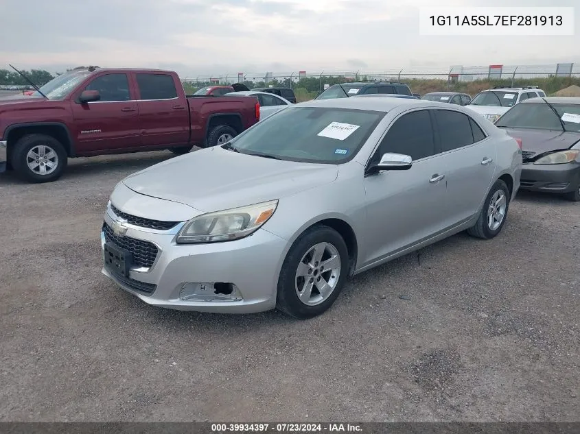 2014 Chevrolet Malibu 1Fl VIN: 1G11A5SL7EF281913 Lot: 39934397