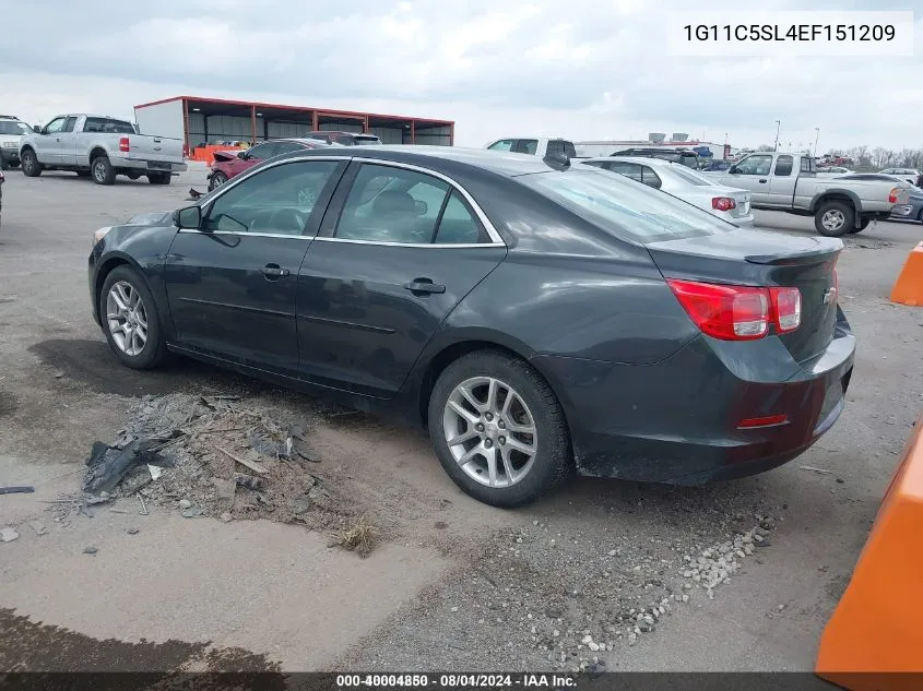 1G11C5SL4EF151209 2014 Chevrolet Malibu 1Lt