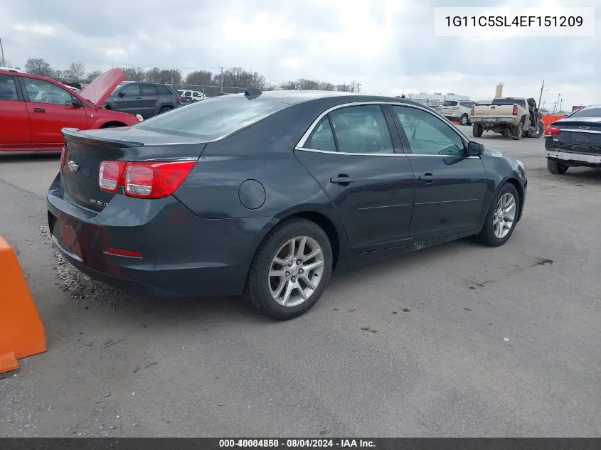 1G11C5SL4EF151209 2014 Chevrolet Malibu 1Lt