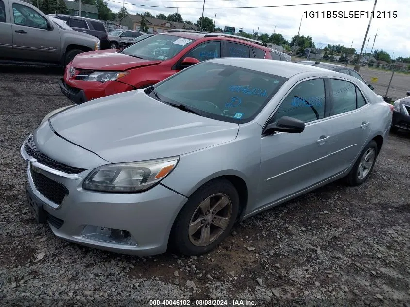 2014 Chevrolet Malibu 1Ls VIN: 1G11B5SL5EF112115 Lot: 40046102