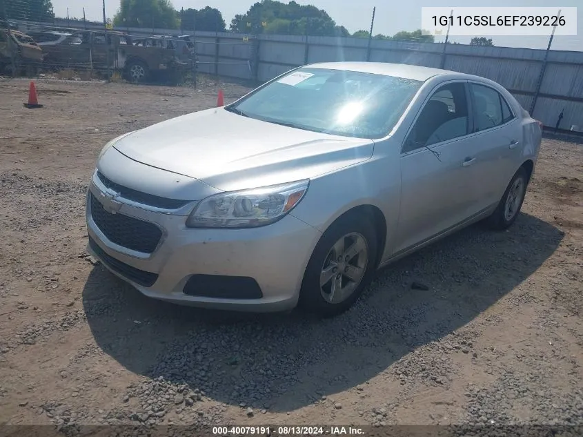 2014 Chevrolet Malibu 1Lt VIN: 1G11C5SL6EF239226 Lot: 40079191