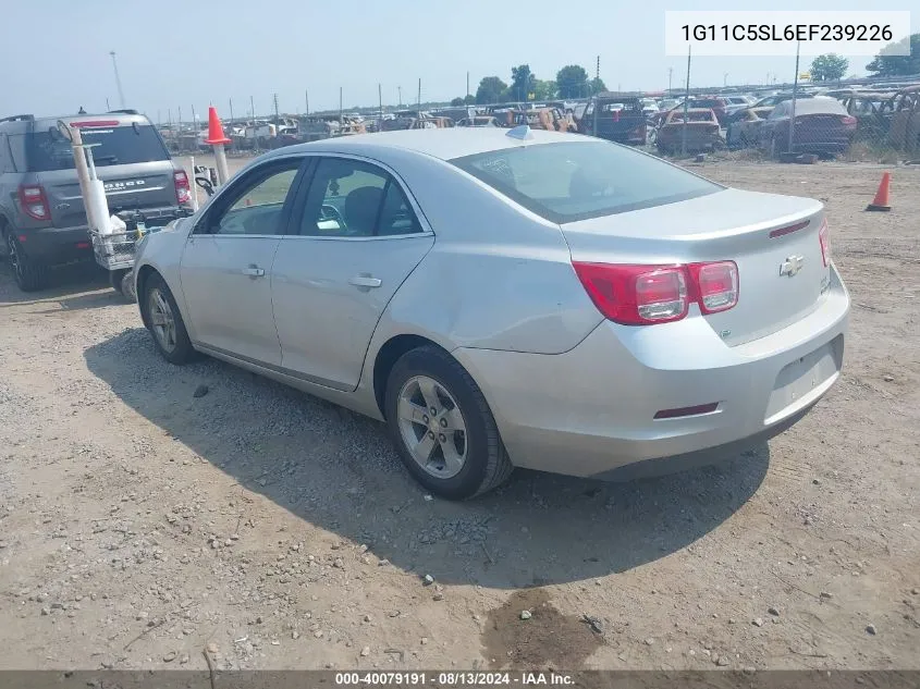 2014 Chevrolet Malibu 1Lt VIN: 1G11C5SL6EF239226 Lot: 40079191