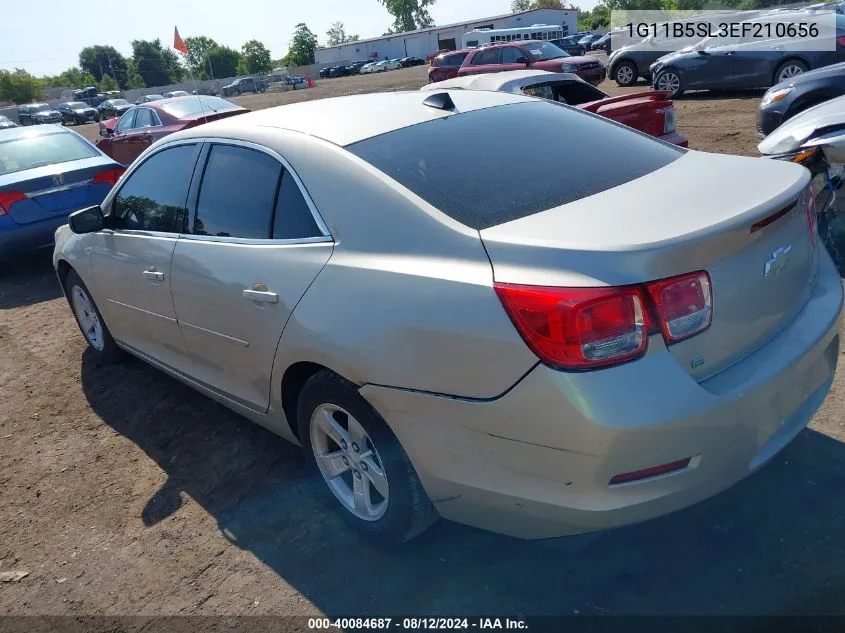 2014 Chevrolet Malibu 1Ls VIN: 1G11B5SL3EF210656 Lot: 40084687