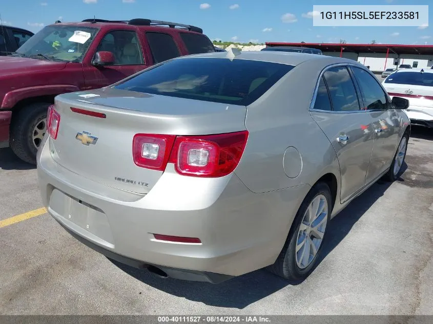 2014 Chevrolet Malibu 1Lz VIN: 1G11H5SL5EF233581 Lot: 40111527