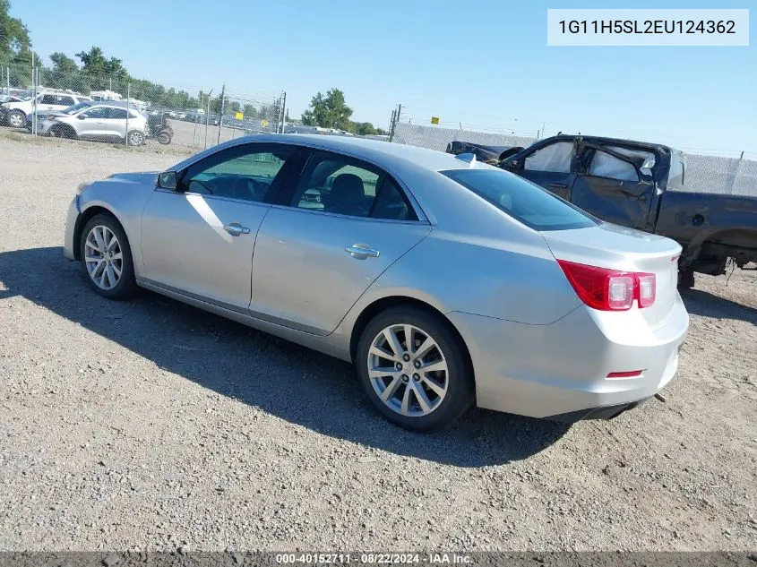 2014 Chevrolet Malibu 1Lz VIN: 1G11H5SL2EU124362 Lot: 40152711