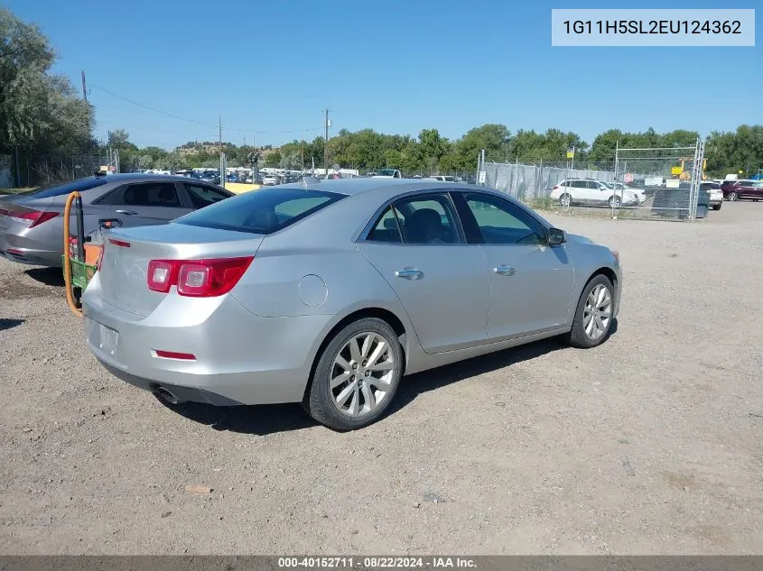 2014 Chevrolet Malibu 1Lz VIN: 1G11H5SL2EU124362 Lot: 40152711