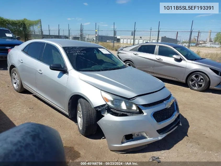 2014 Chevrolet Malibu 1Ls VIN: 1G11B5SL5EF193391 Lot: 40166756