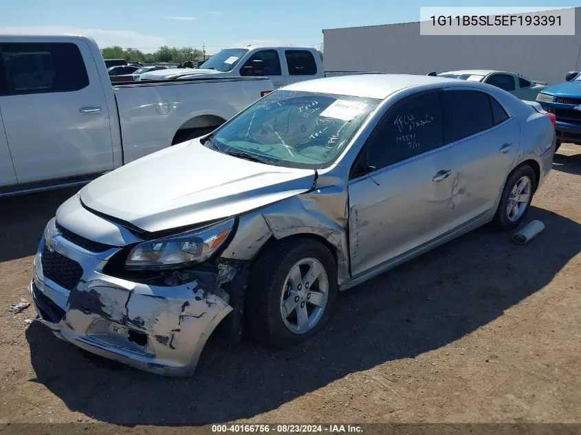 2014 Chevrolet Malibu 1Ls VIN: 1G11B5SL5EF193391 Lot: 40166756